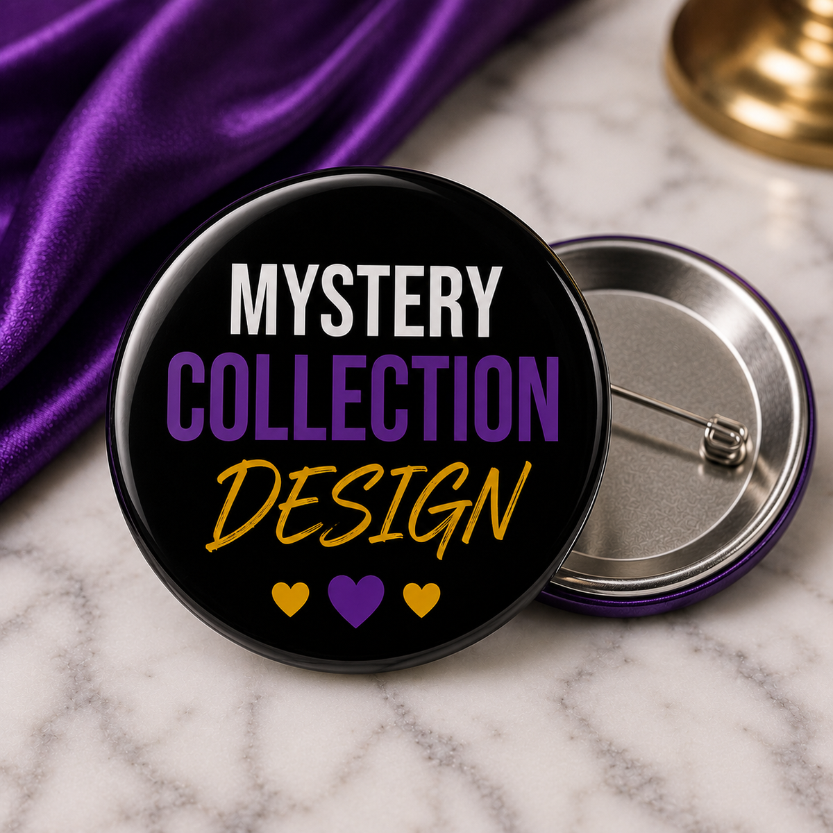 Mystery Collectors Design Concert Edition keepsake button included with every SGF Signature Event Kit.